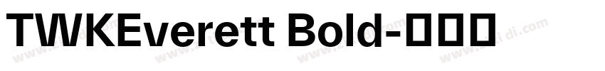TWKEverett Bold字体转换